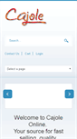 Mobile Screenshot of cajoleonline.com