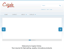 Tablet Screenshot of cajoleonline.com